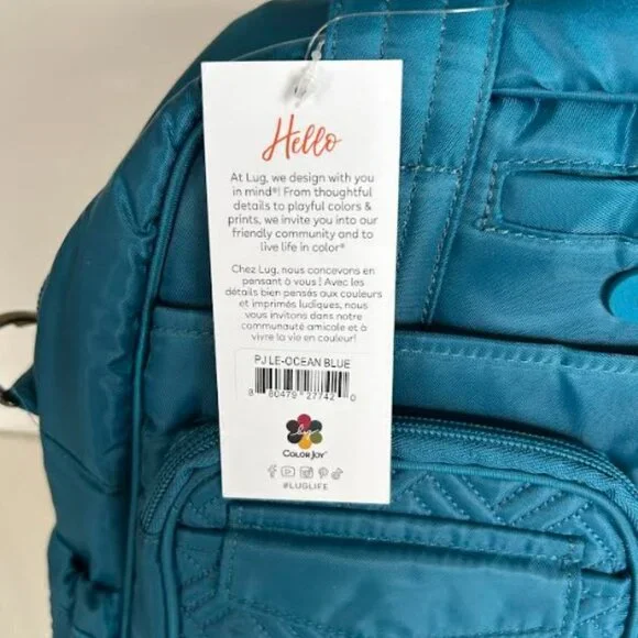 Lug Puddle Jumper LE Convertible Tote Bag Ocean Blue - Picture 13 of 13